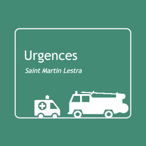 Bouton / lien redirigeant vers la page des urgences
